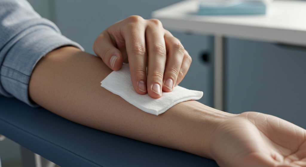 Apply Firm Pressure After Your Blood Draw to Avoid Bruising