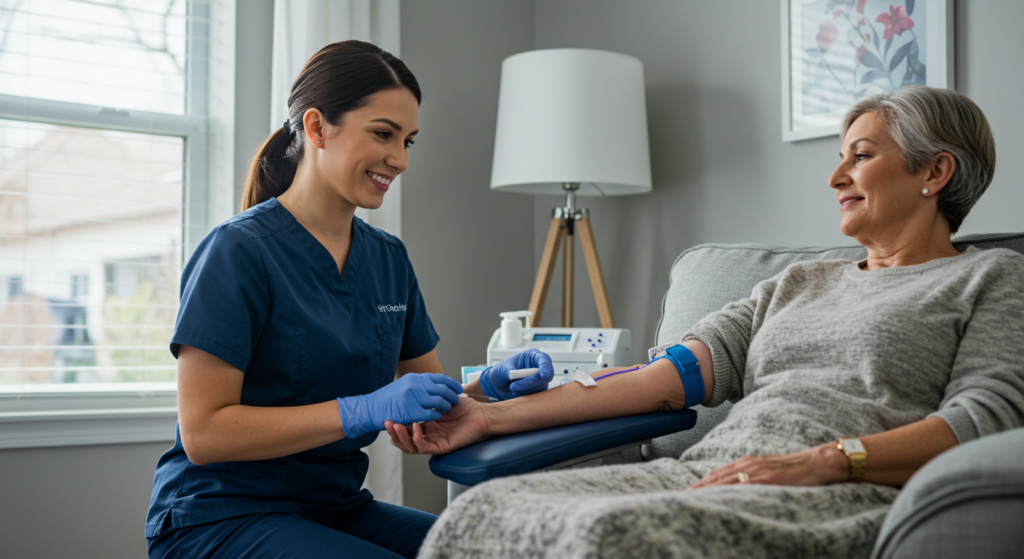 Experience the Comfort of At-Home Blood Draws