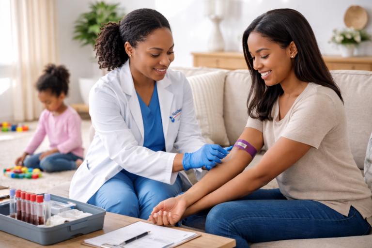 Why Busy Mothers Benefit from At-Home Blood Draw Services